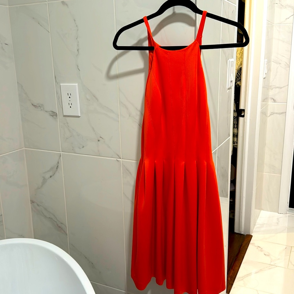 Calvin Klein dress bright orange.  Brand new never worn